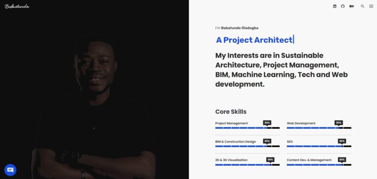 Babatunde’s Porfolio Website
