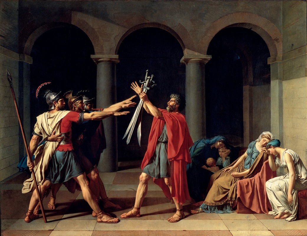 Visual Analysis of Jacques Louis David Artwork – The Oath of the Horatii